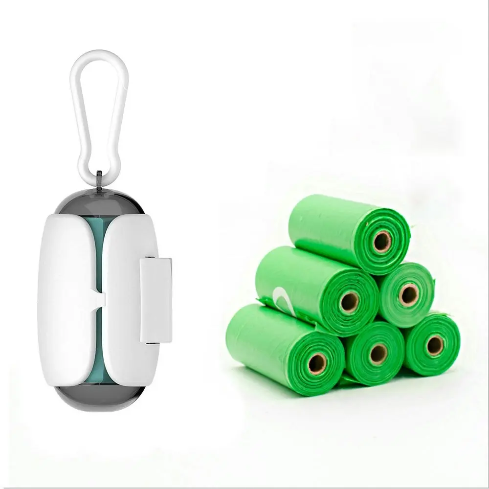 Dog Poop Bags Dispenser for Leash with 90 Pet garbage bags - Pets