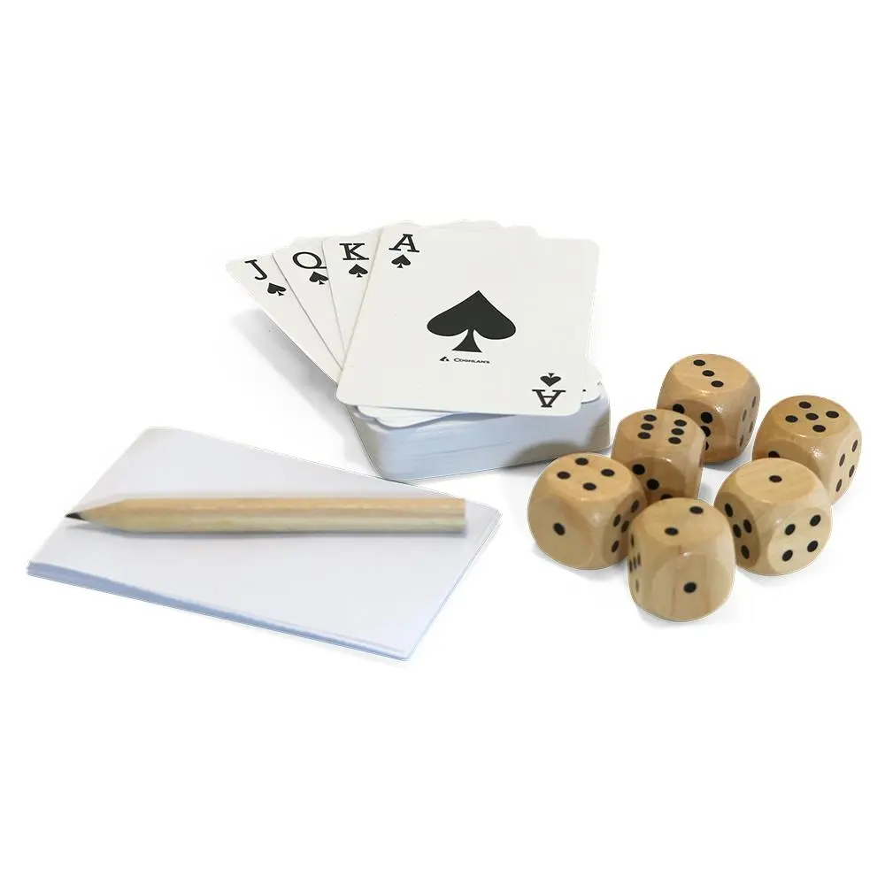 Coghlans Fireside Gaming Kit w/Cards/Dice/Notepad/Pencil Fun Family Games 6y+ - Toys & Games