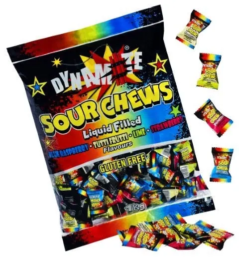 DYNAMITE Sour Chews 1kg - Groceries
