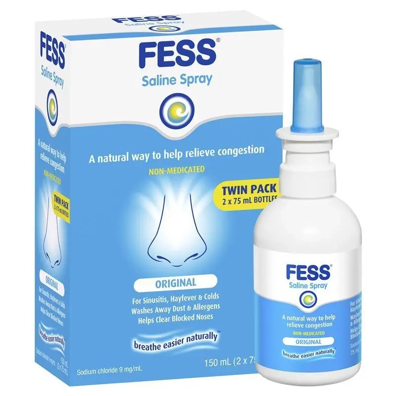 Fess Nasal Spray Twin Pack 150ml (2 x 75mL) - Health