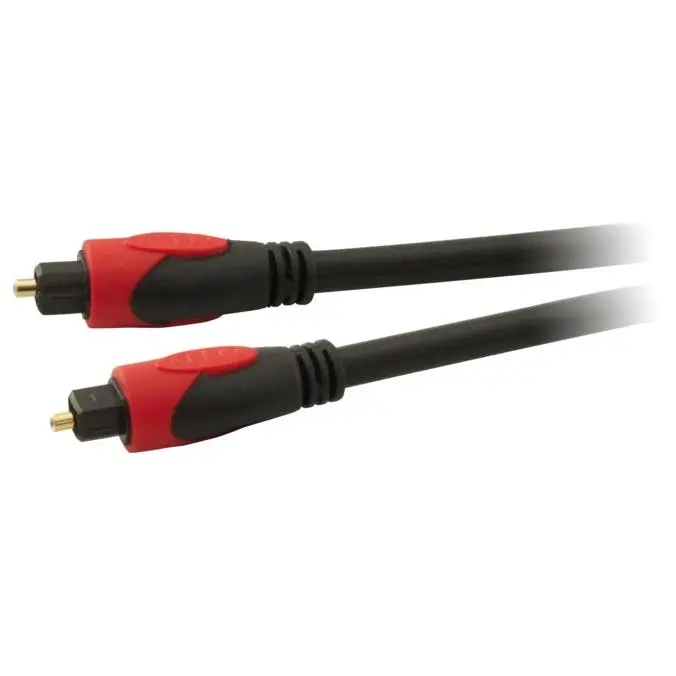LA0478 15M 6MM Toslink Optical Lead Digital Audio Optical Fiber Cable Cord Gold - Electronics