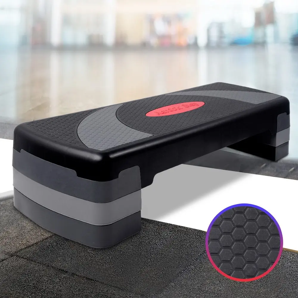 Everfit 3 Level Aerobic Step Exercise Stepper 78cm Gym Home Fitness - Sports & Outdoor