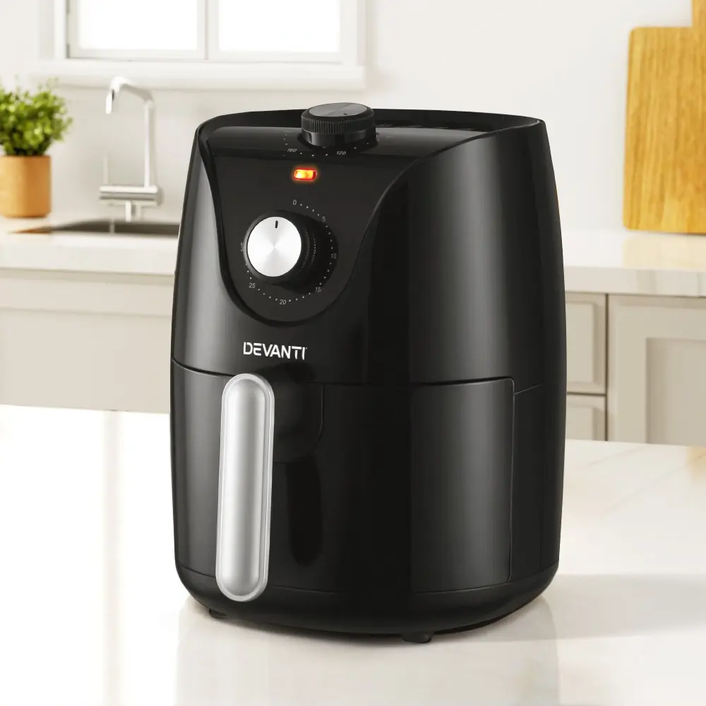 Devanti Air Fryer 2.5L Knob Fryers - Up to 70% off Branded Appliances