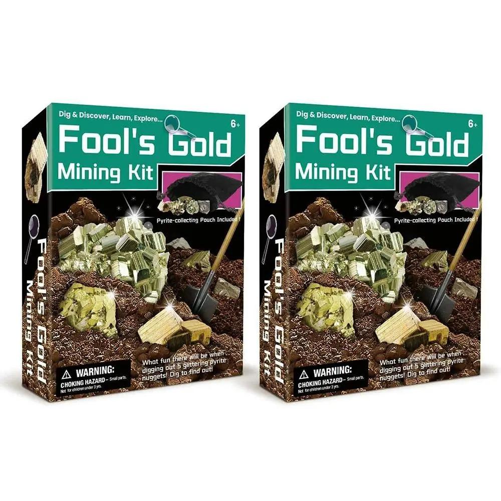 2PK Kaper Kidz Dig & Discover Fool'S Gold Childrens Mining/Excavation Kit 6y+ - Toys & Games