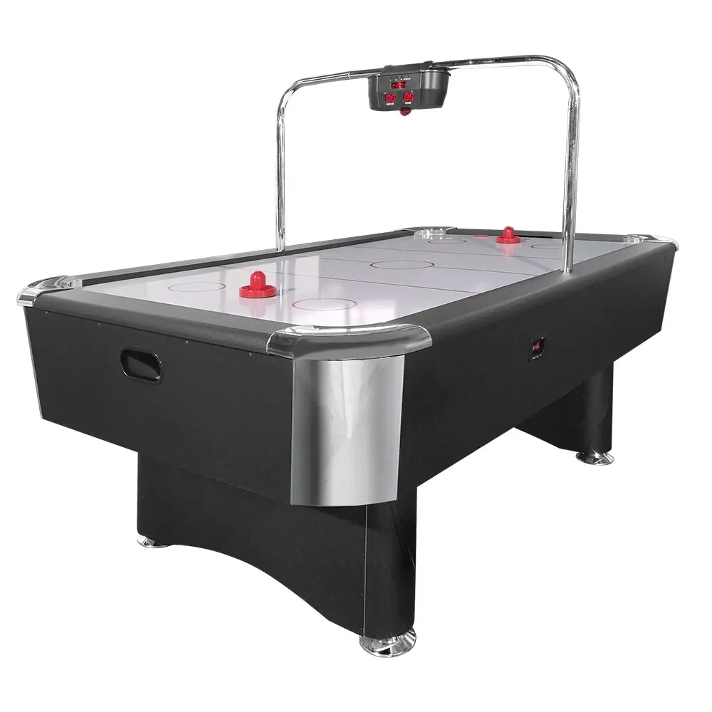 AIRMAX AH19 7FT Air Hockey Table With Bridge Electronic Scoreboard - Sports & Outdoor