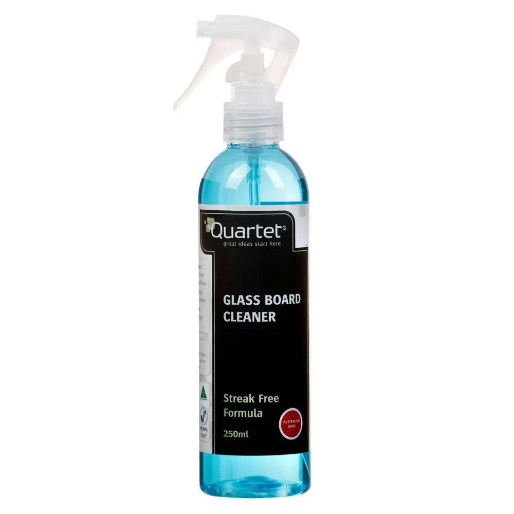 Quartet 250ml Liquid Spray Cleaner Marker Ink/Grease Dirt Remover f/ Glass Board - Office
