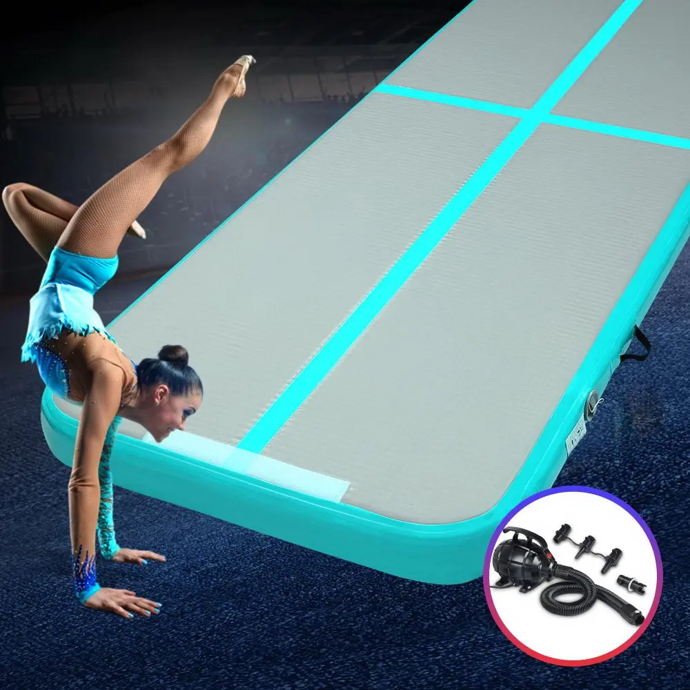 Everfit 4X1M Airtrack Inflatable Air Track Tumbling Mat W/Pump Floor Gymnastics -MG-AP