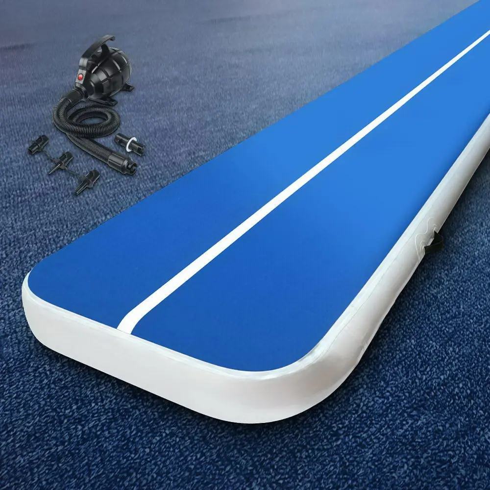 Everfit 6M Air Track Gymnastics Tumbling Exercise Yoga Mat W/ Pump Inflatable - Sports & Outdoor