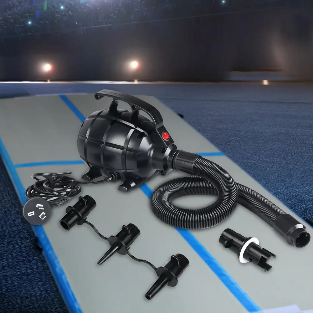 500W Electric Air Pump Air track Inflatable Gymnastics Mat 3 Nozzles Adaptor - Shred Sale - Up to $400 off