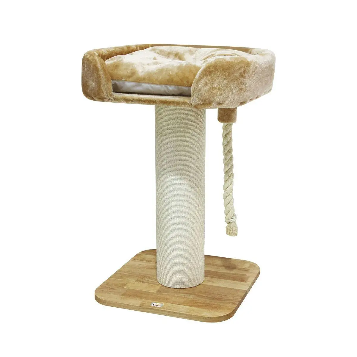 Pet Scene Cat Scratching Post Perch Bed Kitten Climbing Tower Tree Play Gym Scratcher Wooden Pet Furniture House Stand Dangling Sisal Rope 98cm Tall - Pets