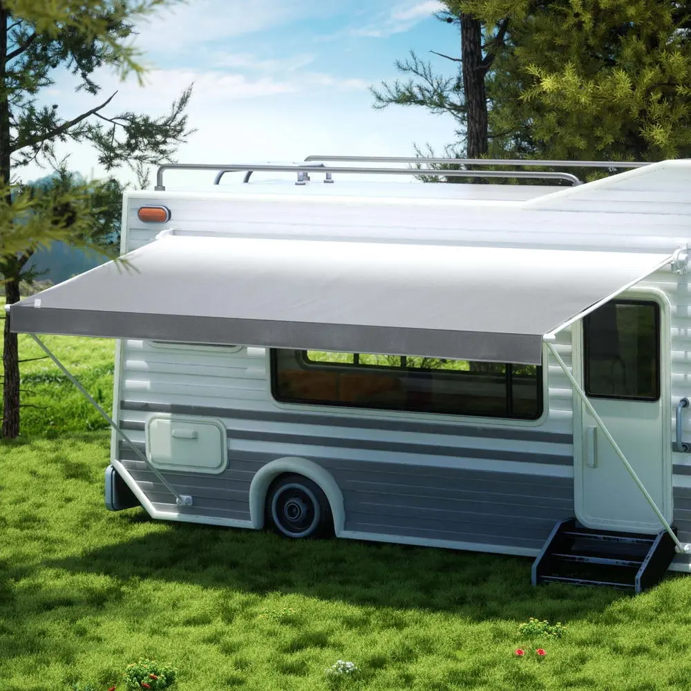 Weisshorn 16ft Caravan Awning RV Replacement Fabric 4.58M x 2.42M - Automotive