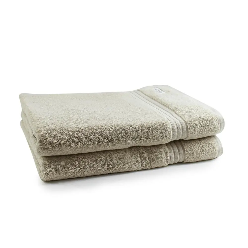 2pc Onkaparinga 90x167cm Cotton Flinders Premium Bath Sheets Set 600GSM Linen - Home & Garden