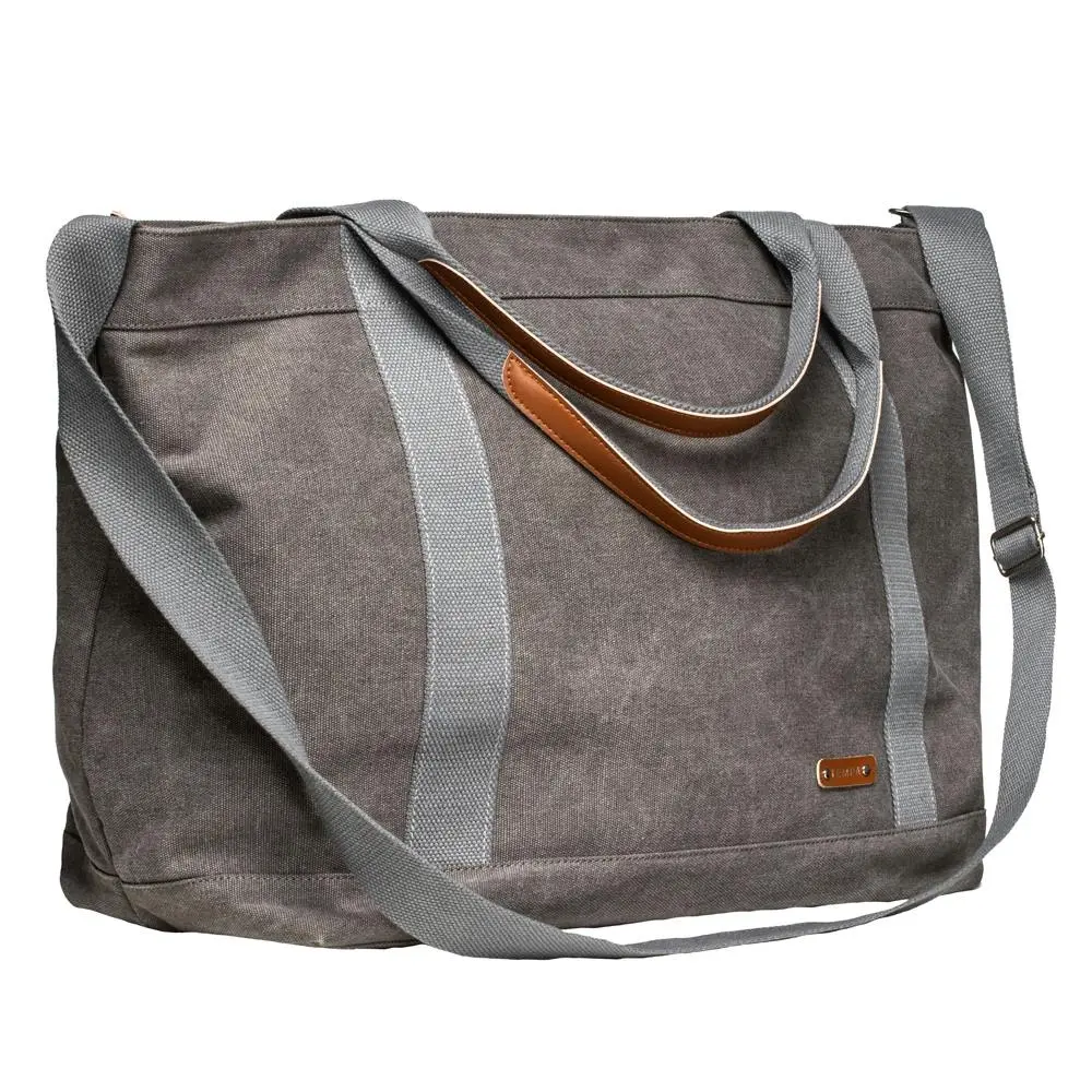 Tempa Kayce Adjustable 38.5cm Shoulder Tote Bag Travel Storage Large Slate Grey - Fashion