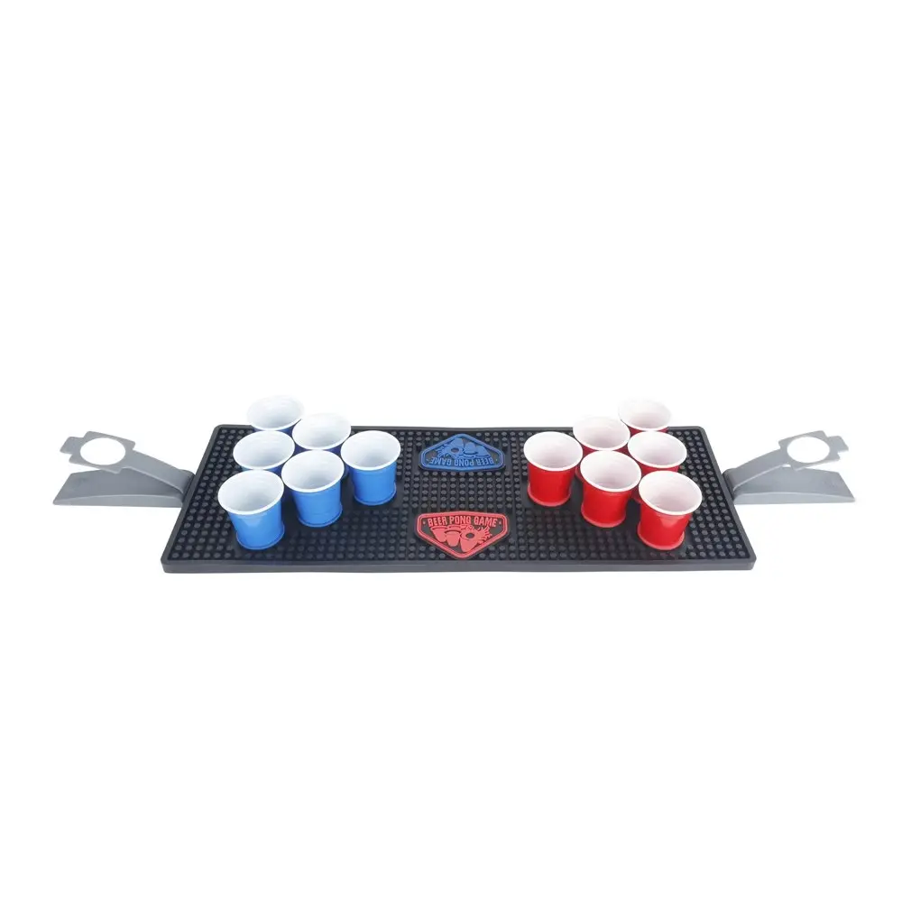 Razoo Mini Beer Pong Set Cups/Balls Adult Drinking Game Fun Tabletop Party Toy - Hobbies