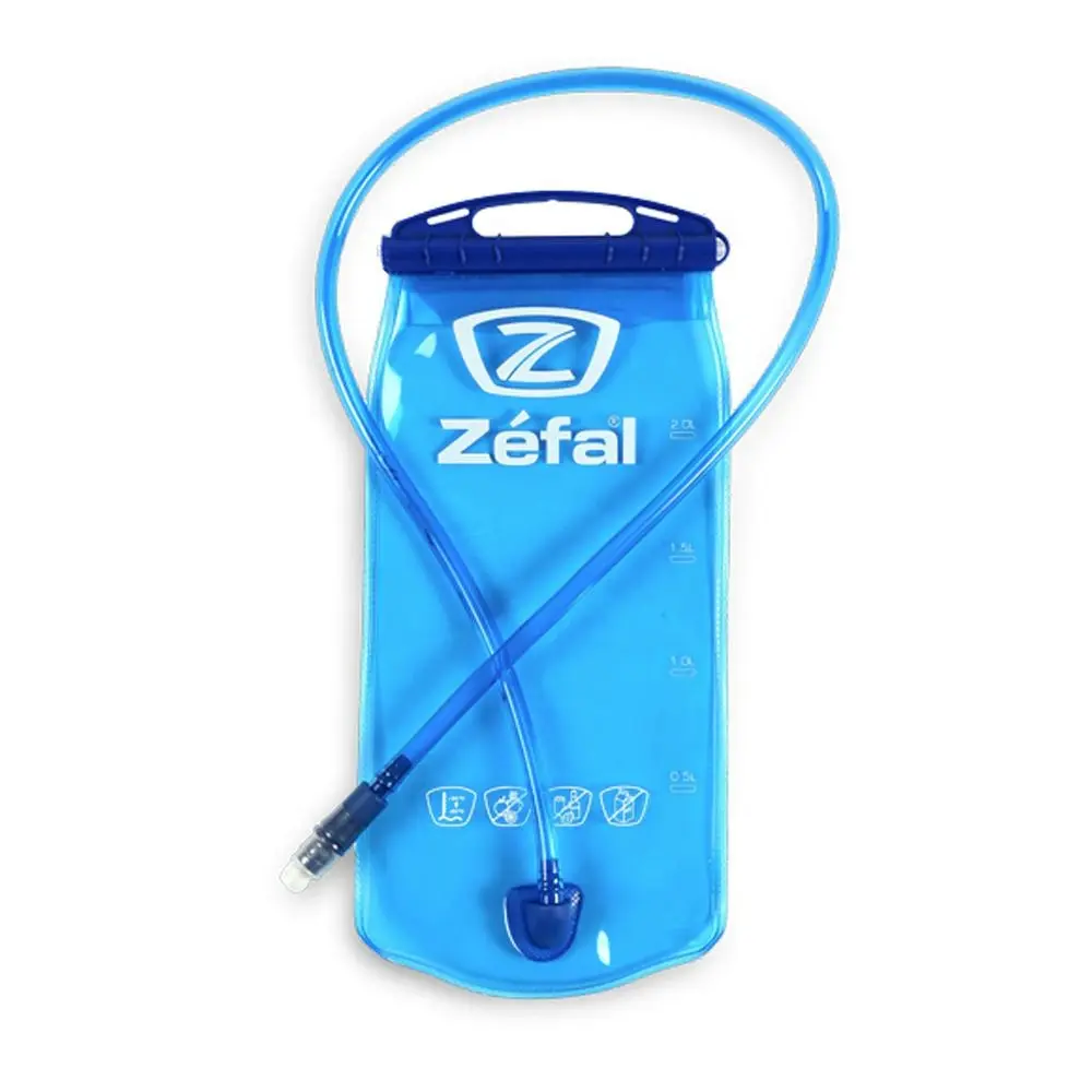 Zefal Hydration Water Bladder Pouch Outdoor Bike/Cycling Sports Clear Blue 2L - Sports & Outdoor