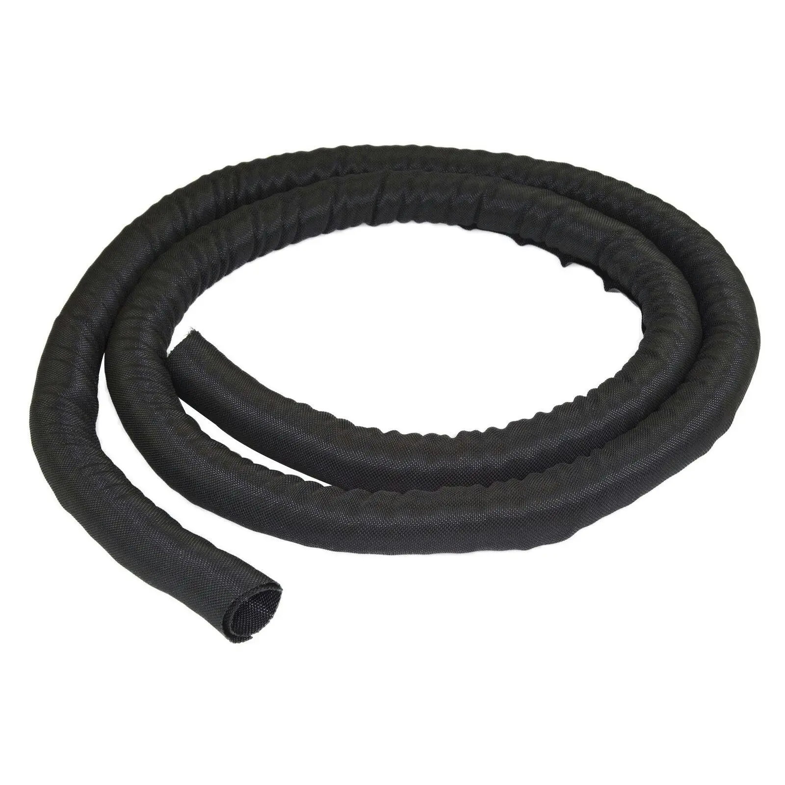 Star Tech 2m Flexible Coiled Polyster Cable Organiser/Protector/Manager Sleeve - Electronics