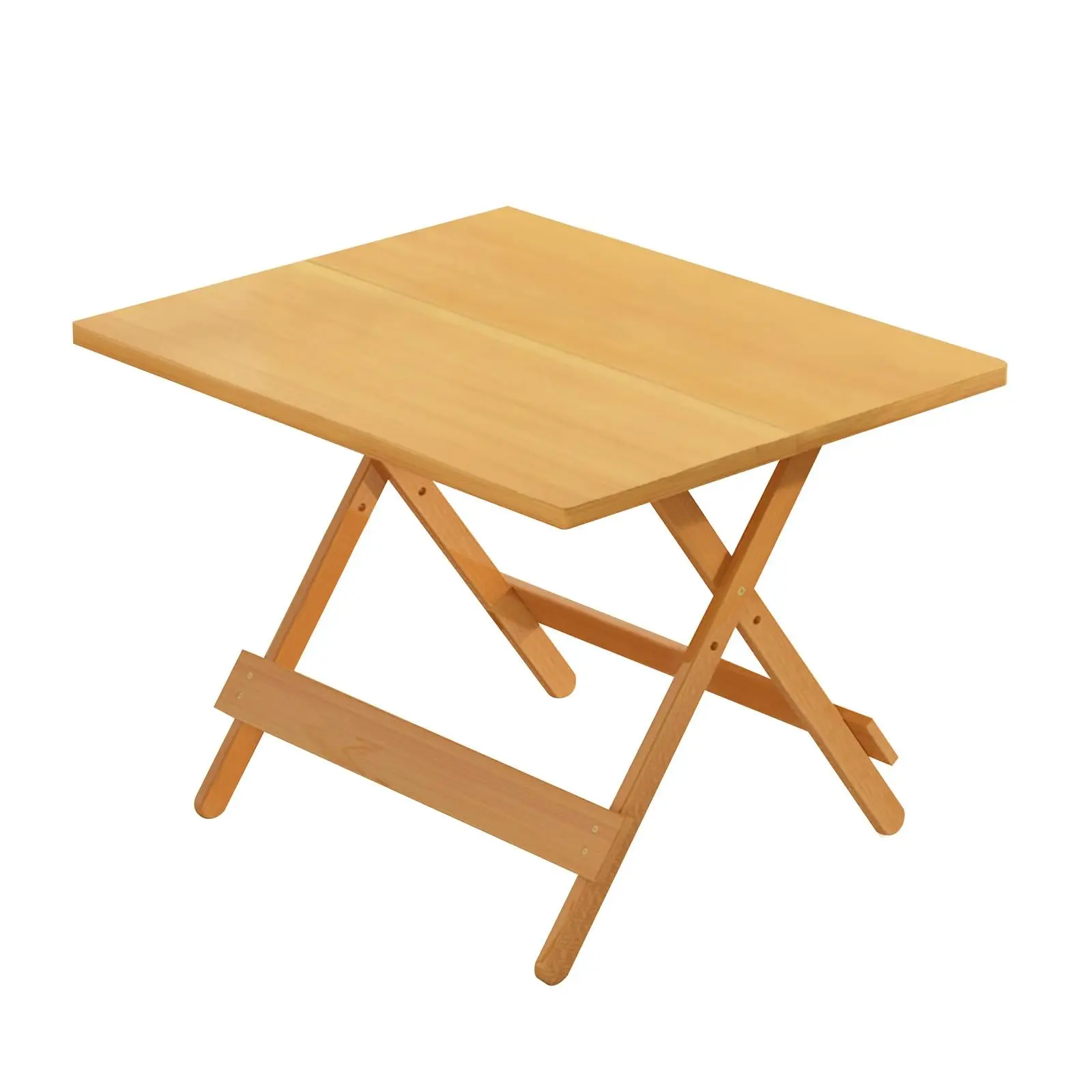 Foldable Bamboo Table Folding Desk Portable Table Dining Living Room - Furniture