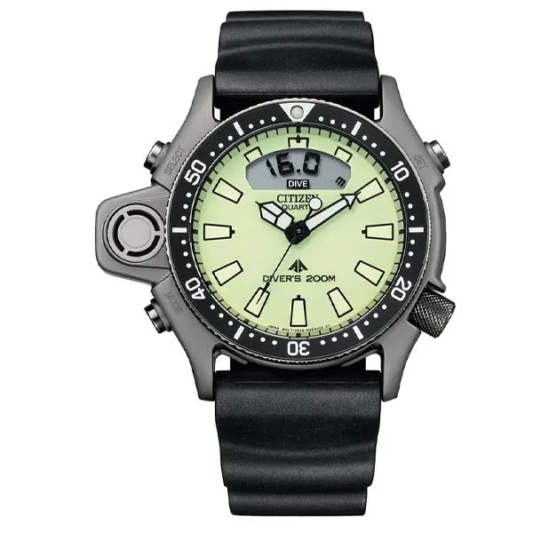Citizen Promaster Marine Luminous Stainless Steel Men's Watch (JP2007-17W)