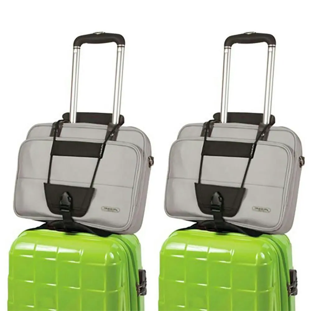 2x Tosca Travel Suitcase Bungee Bag Attachment Luggage Connection Strap 20cm - Fashion