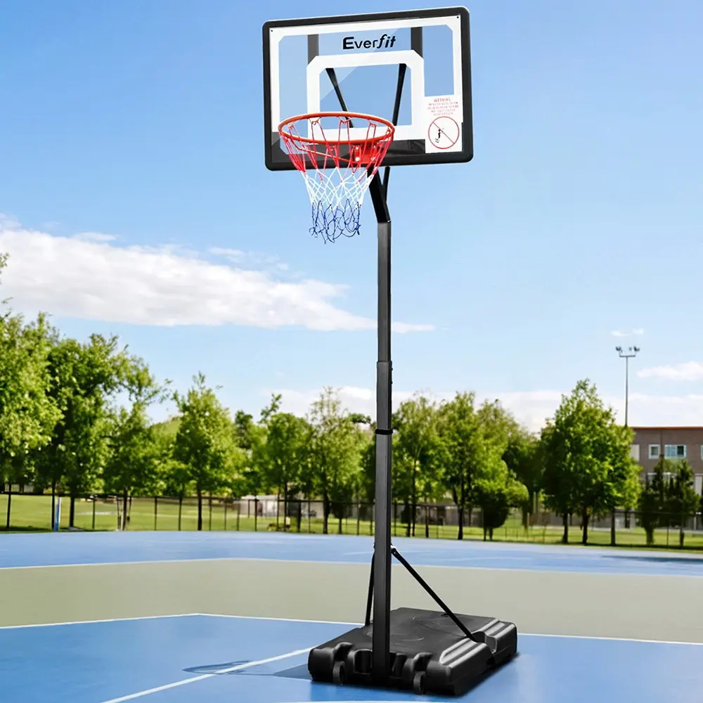 Everfit 2.6M Basketball Hoop Stand System Adjustable Portable Pro Kids Clear - Sports & Outdoor