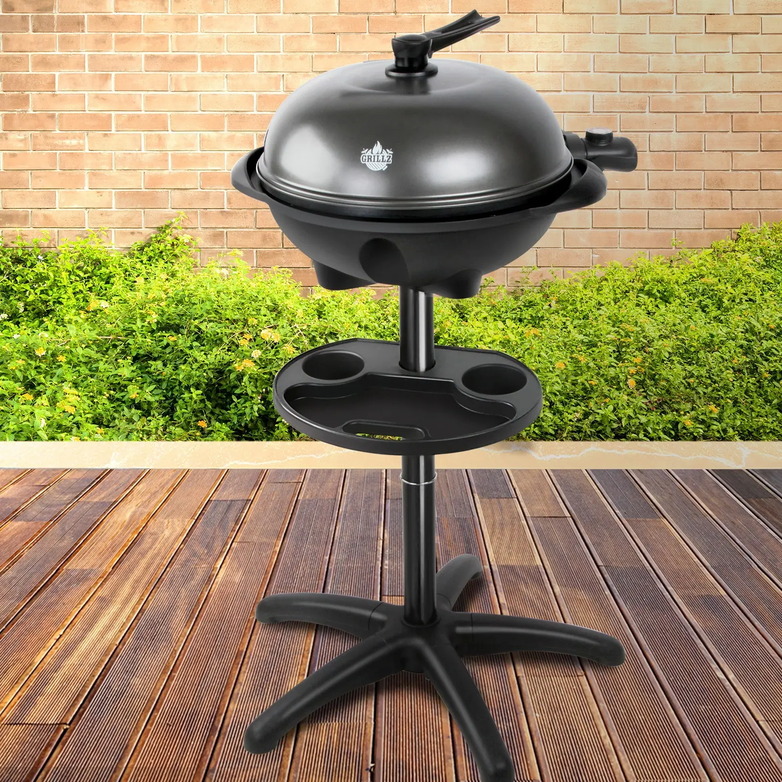 Grillz BBQ Grill Electric Smoker Barbecue Black - Up to 40% off - Tongmaster Sale