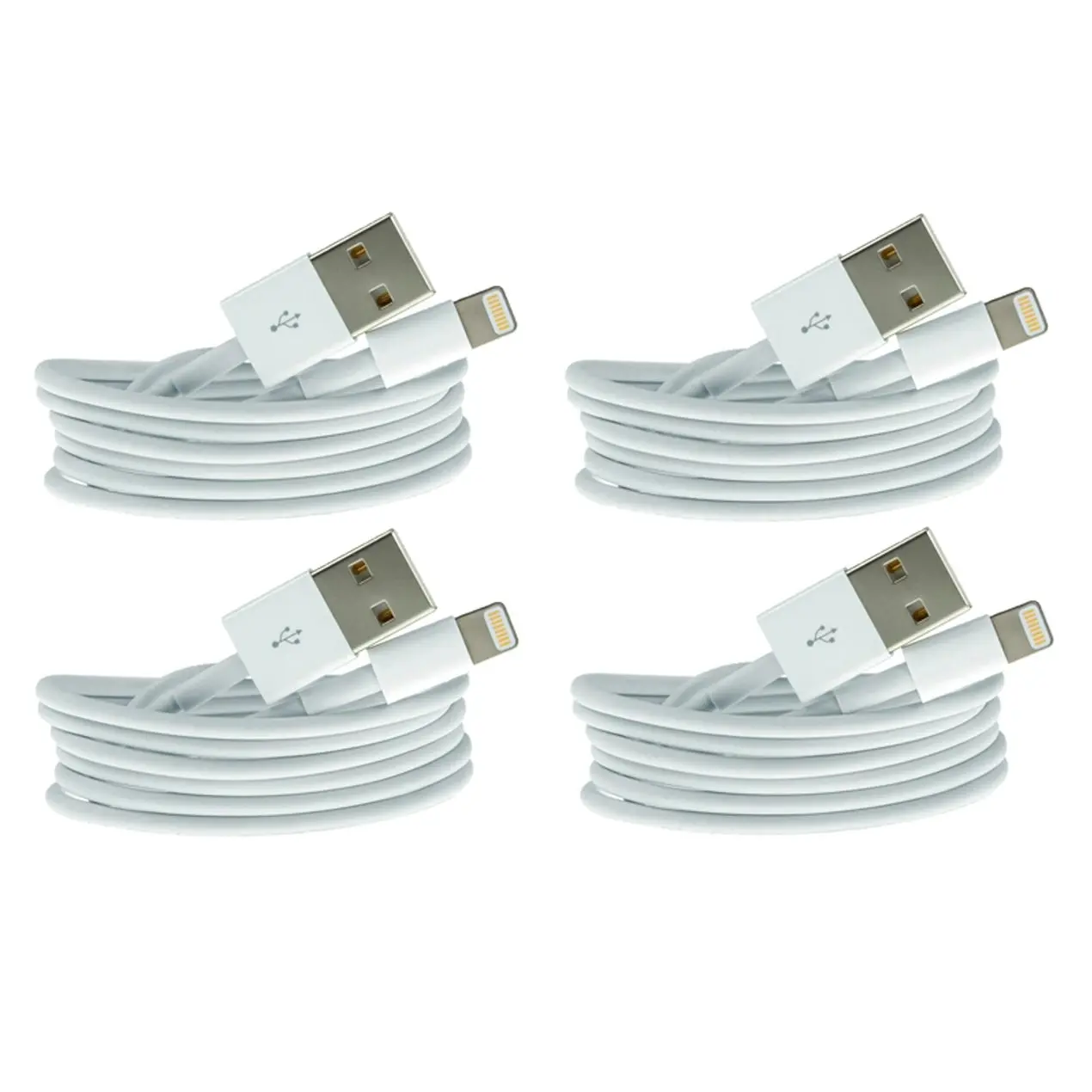 4Pc 1M Usb Data Charge Cable Lightning Pin Connector For Apple Iphone Ipad 4X - Electronics