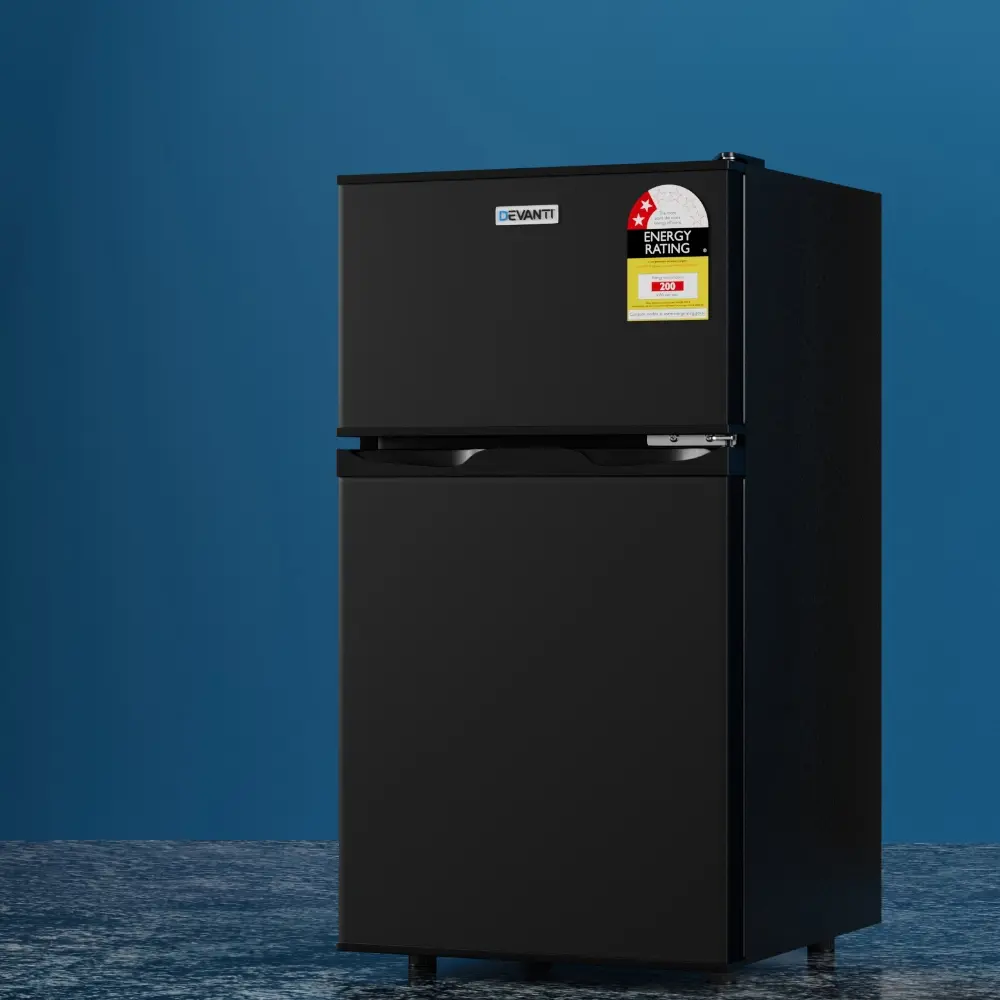 Devanti 85L Bar Fridge Mini Freezer Refrigerator Black - Home & Garden