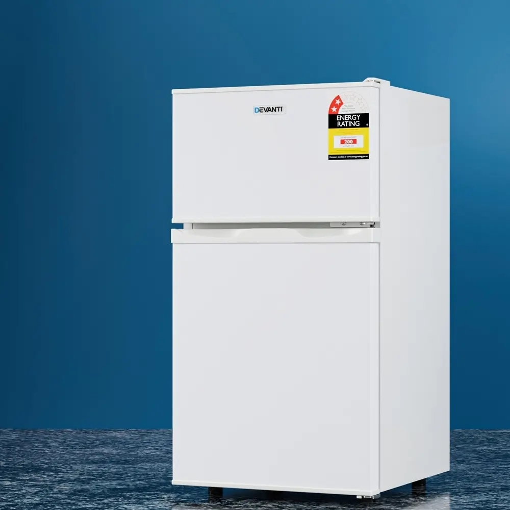 Devanti 85L Bar Fridge Mini Freezer Refrigerator White - Home & Garden