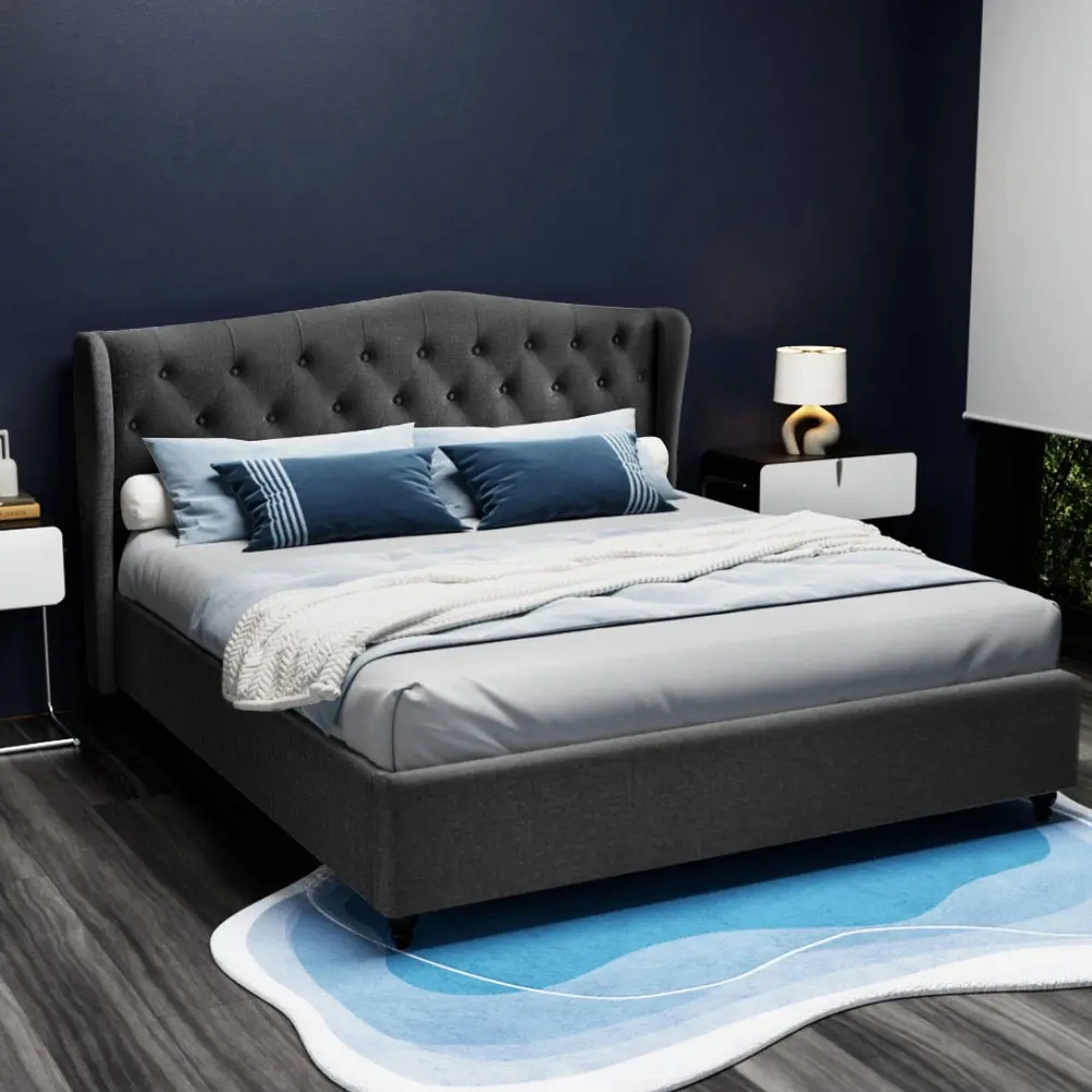 Artiss Bed Frame King Size Charcoal PIER - Top Selling Beds
