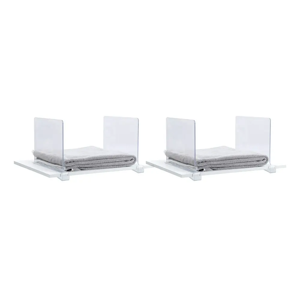 4pc Boxsweden 28cm Crystal Shelf Adjustable Closet/Cloth Divider Organiser - Home & Garden