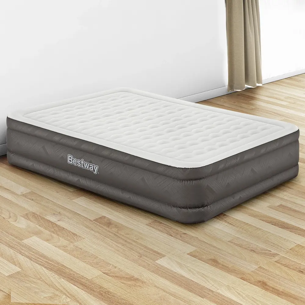 Bestway Air Mattress Queen Inflatable Bed 46cm Airbed Grey - Ultimate Mattress Sale - Save up to $600