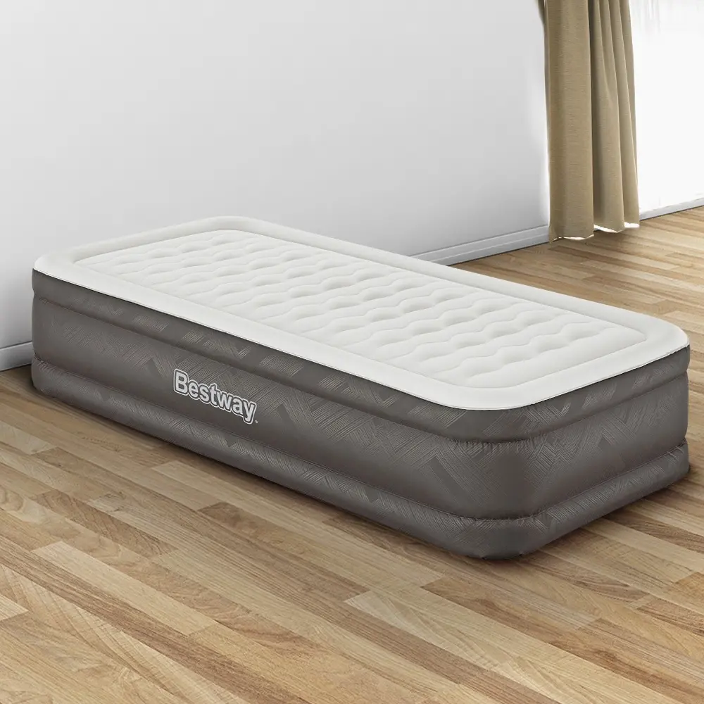 Bestway Air Mattress Single Inflatable Bed 46cm Airbed Grey - Sports & Outdoor