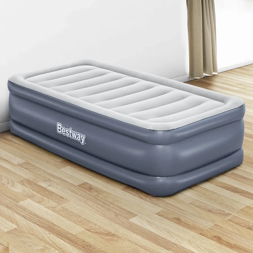 Bestway Air Mattress Single Inflatable Bed 51cm Airbed Blue - Ultimate Mattress Sale - Save up to $600