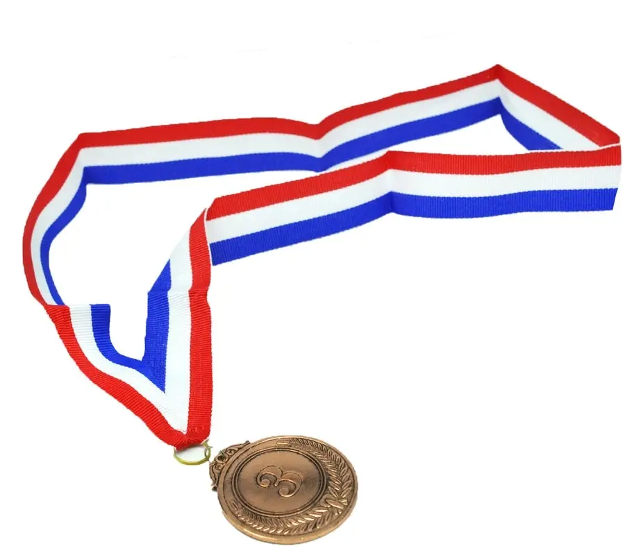 3rd METAL BRONZE WINNER MEDALS Sports Day School 46cm Ribbon - Hobbies