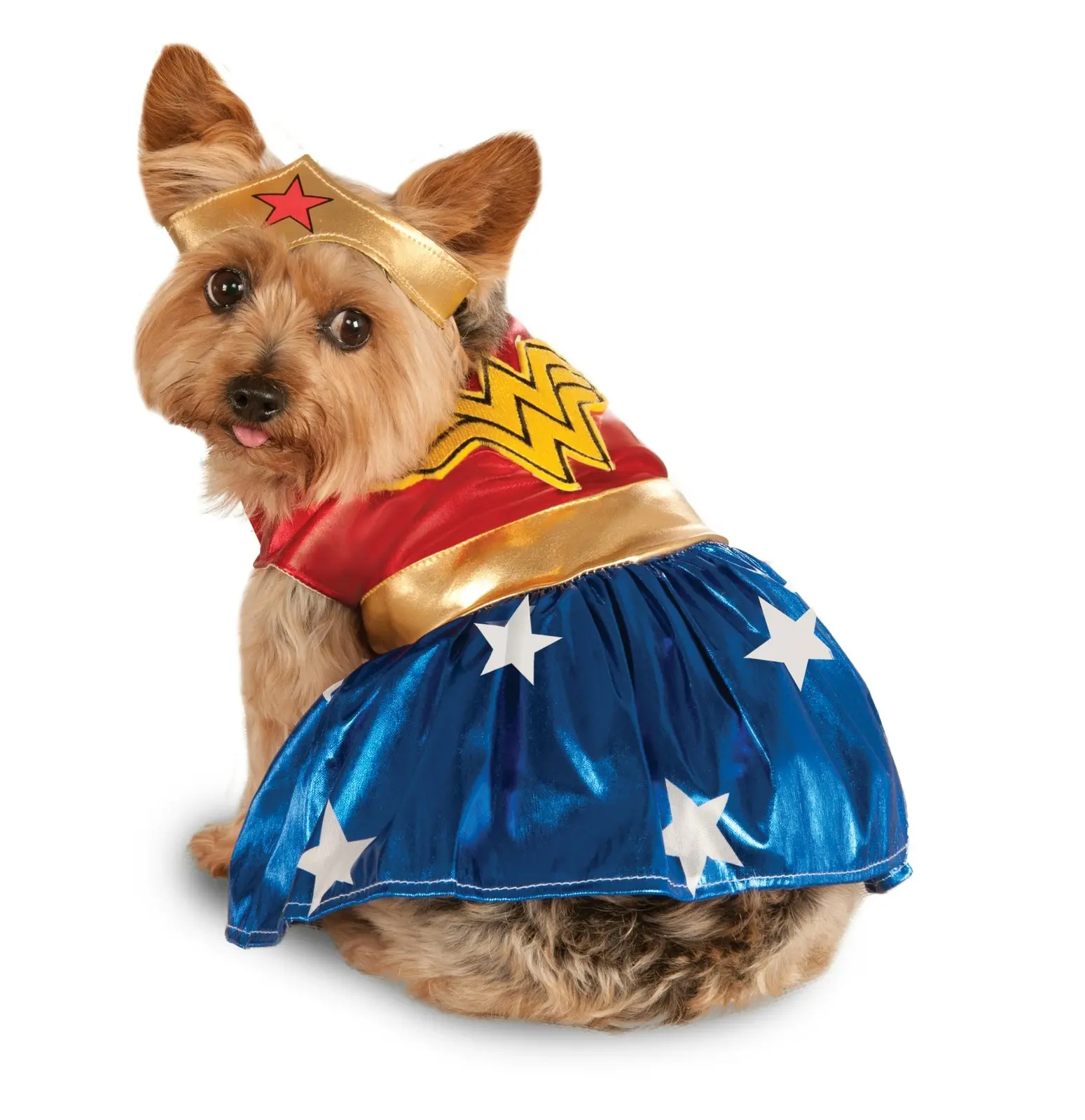DC Comics Superhero Pet Dogs Wonder Woman Dress Up Halloween Costume Size XL - Pets