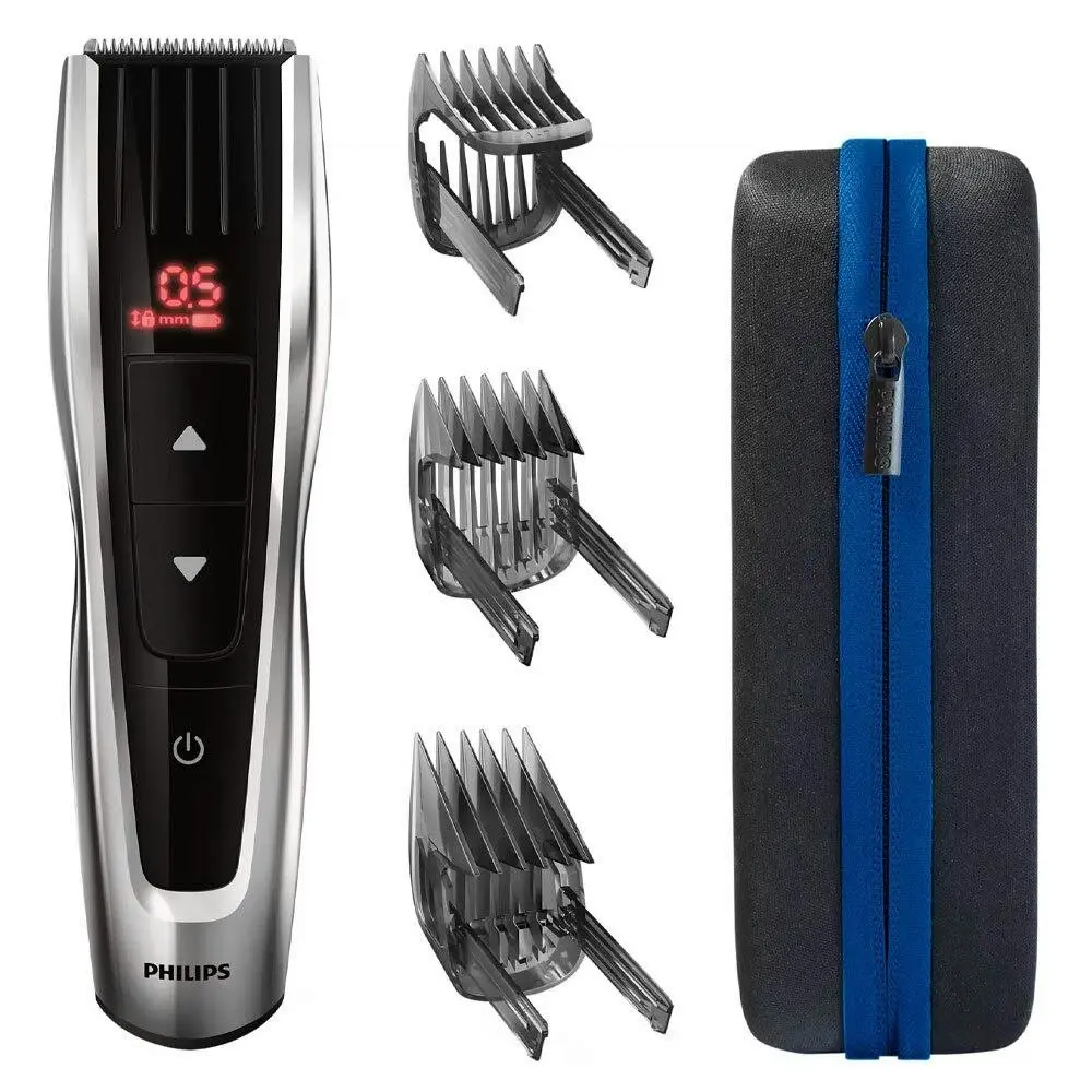 Philips 9000 Prestige Hair Clipper/Trimmer w/ 3 Adjustable Combs/Travel Pouch - Beauty