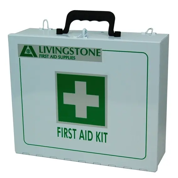 Livingstone First Aid Empty Metal Case Large 28 x 23 x 9 cm Reflective - Health