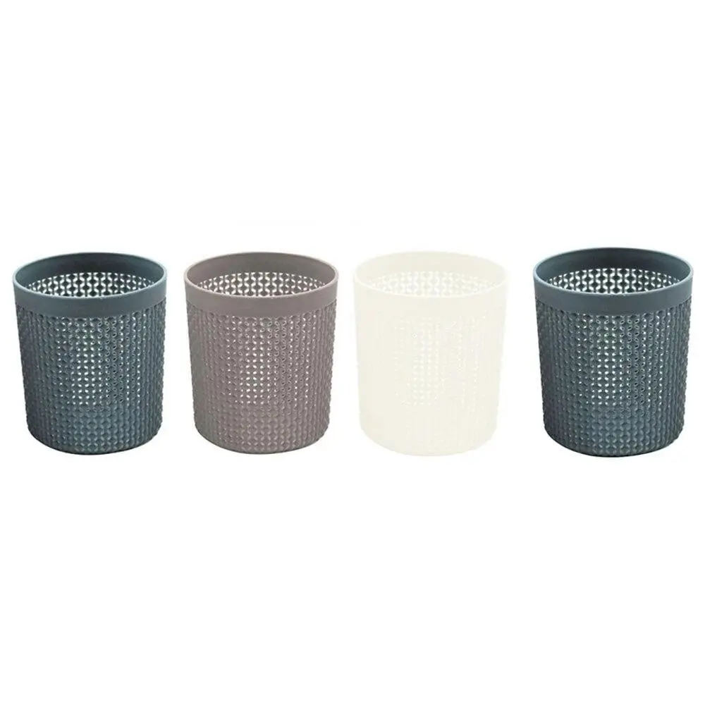 4x Boxsweden Boston Basket Round 11cm Cleaning Storage Container Holder Assort. - Home & Garden