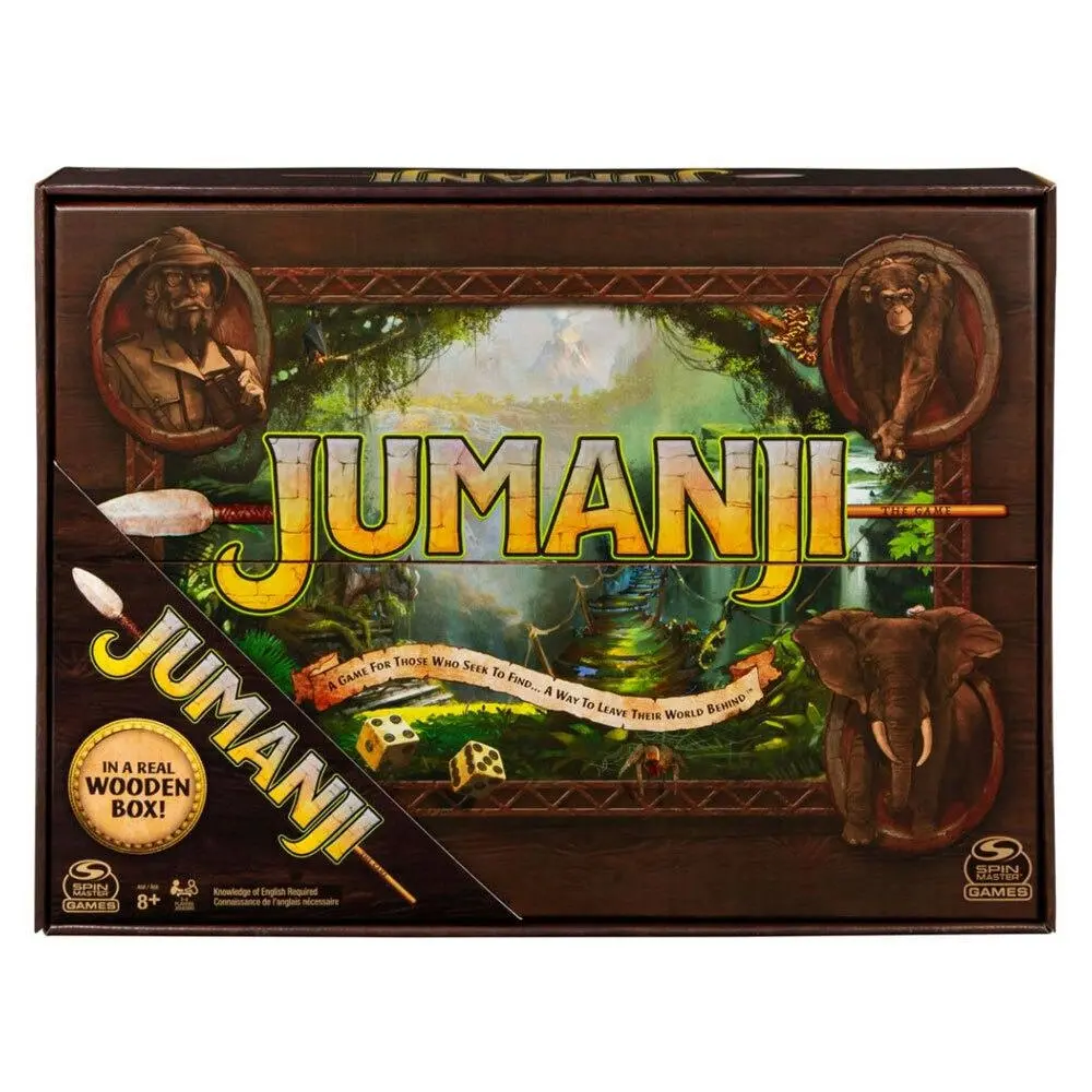 Jumanji The Board Game Wooden Box Edition Kids/Children Fun Party Play Toy 8y+ - Toys & Games