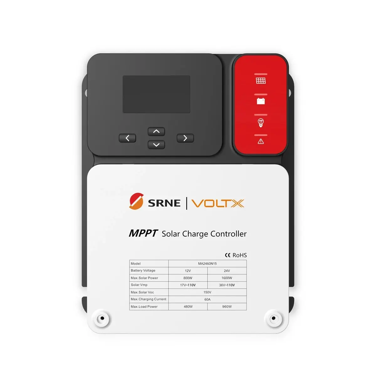 VoltX SRNE 60A MPPT Solar Charge Controller - Electronics
