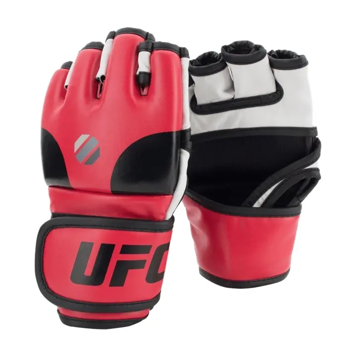 UFC Contender Open Palm MMA Training Gloves Red S/M - Sports & Outdoor