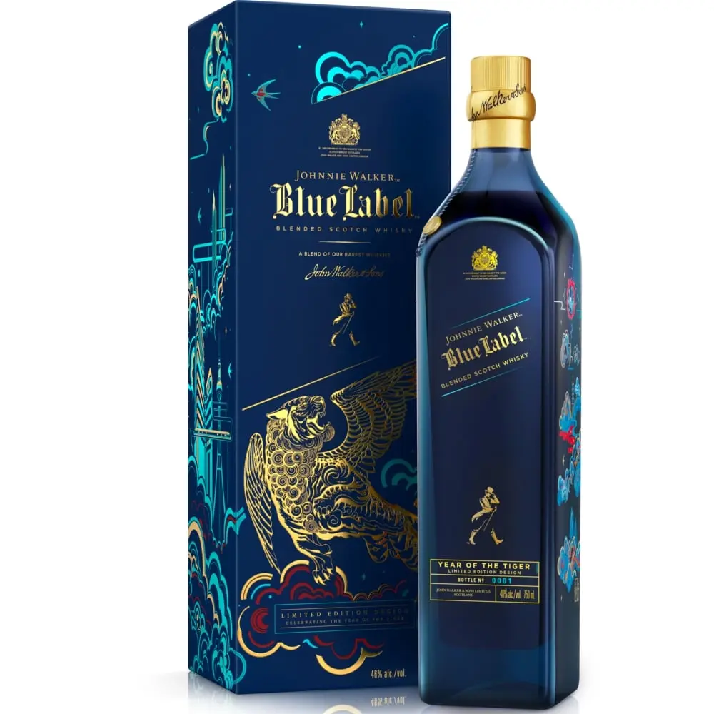 Johnnie Walker Blue Year Of The Tiger Blended Scotch Whisky 750ml - Alcohol