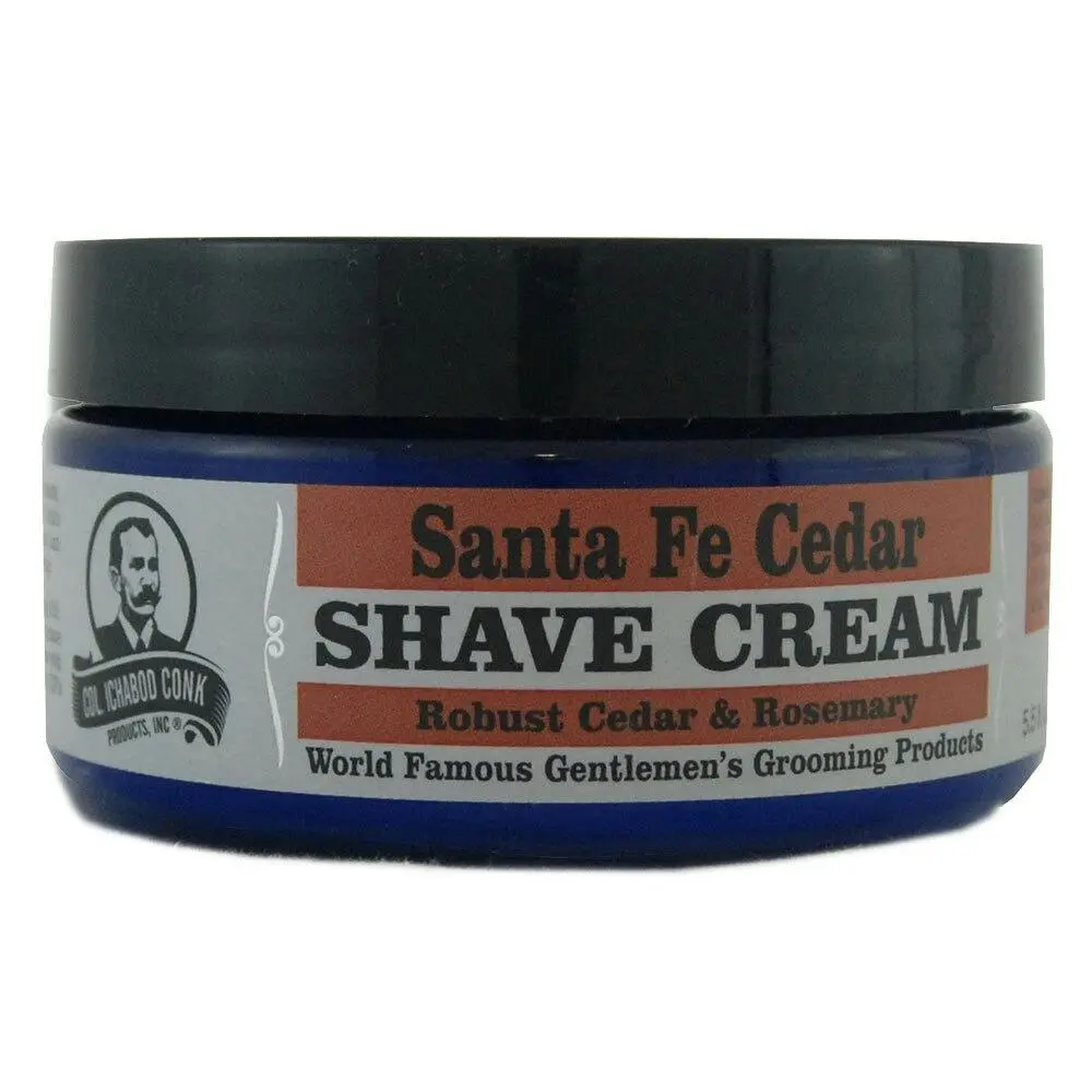 Colonel Conk 160ml Beard/Moustache Shave Cream Grooming/Shaving Santa Fe Cedar - Beauty