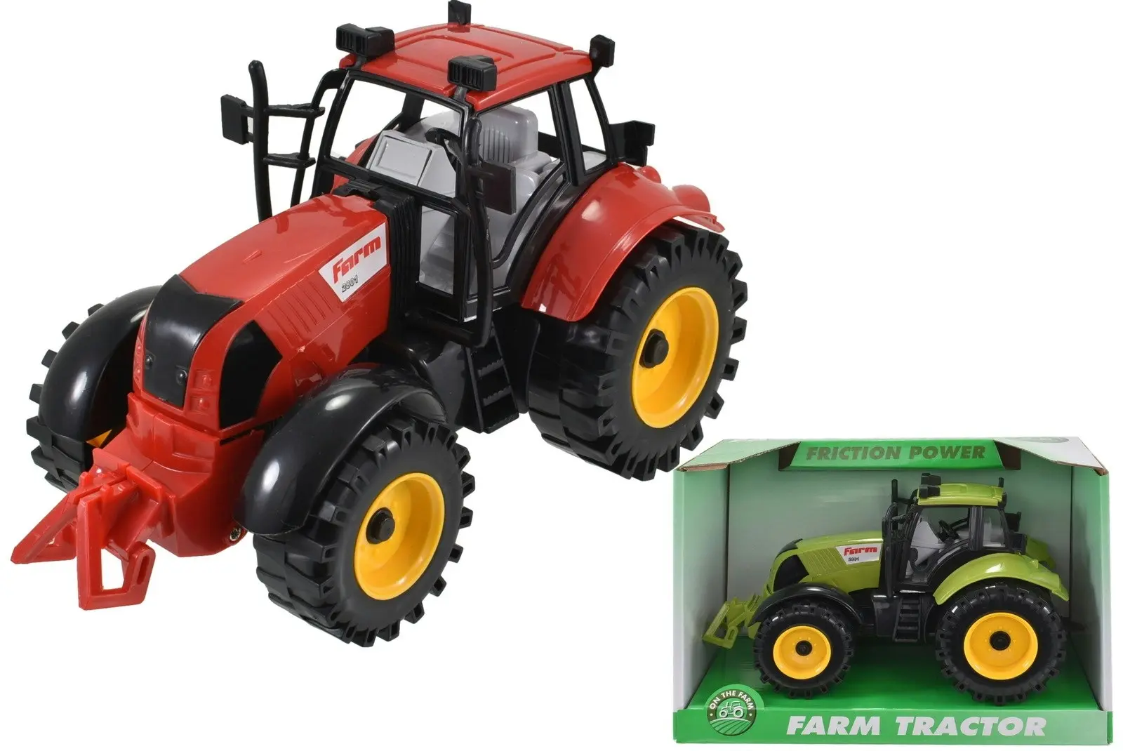 Plastic Friction Farm Tractor - Toys & Games