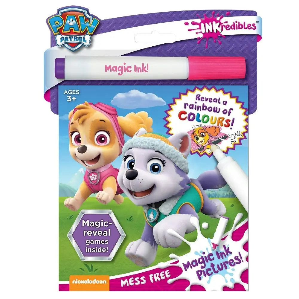 Inkredibles PAW Patrol Magic Ink Pictures: Skye Colouring Kit Kids Art Book - Hobbies