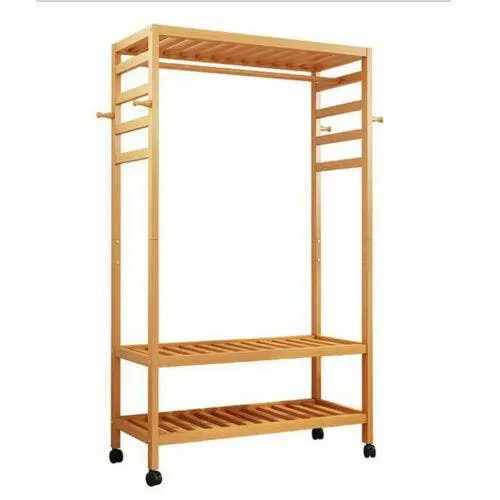 Contemporary Wooden Garment Display Stand - Home & Garden