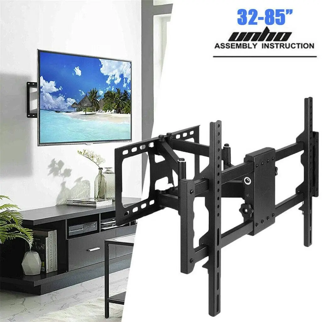 Full-Motion TV Wall Mount for 32"-80" LED/LCD Screens