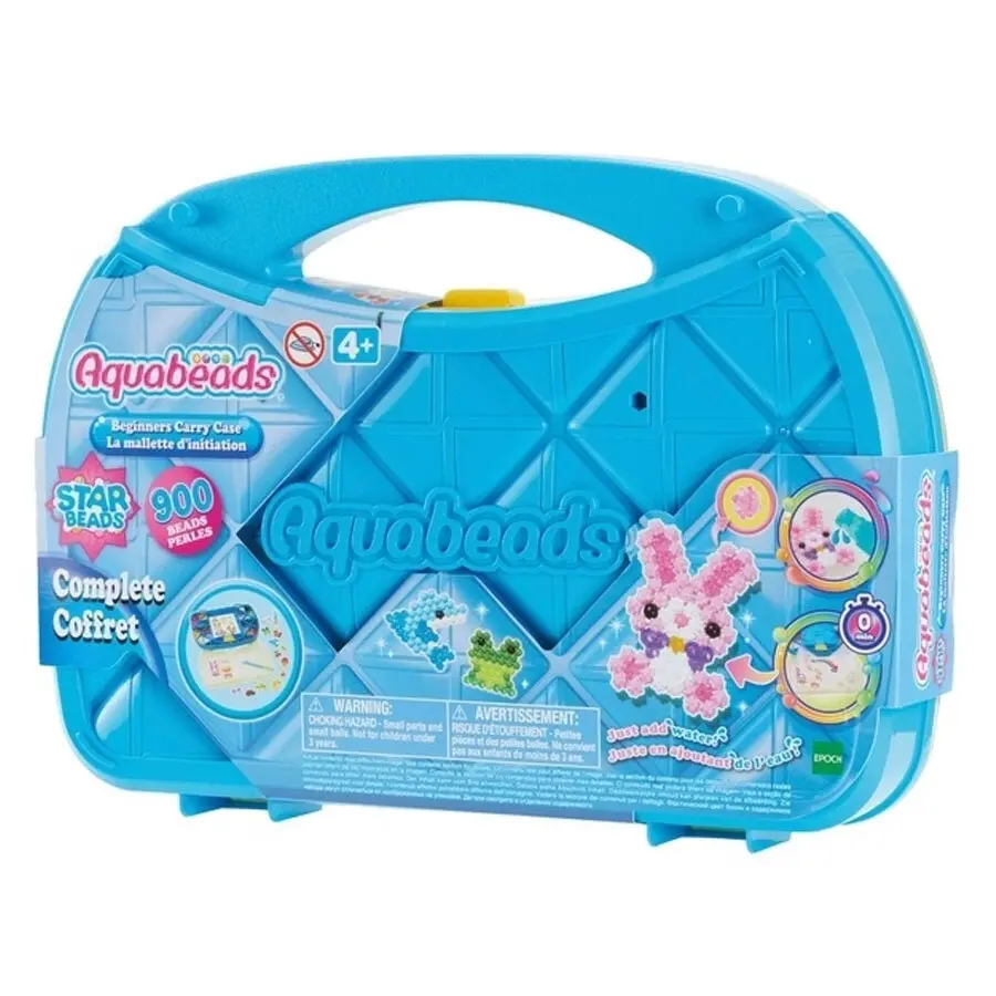 Aquabeads Beginners Carry Case Set Arts/Craft Creative Toy Kit Kids/Children 4y+ - Hobbies