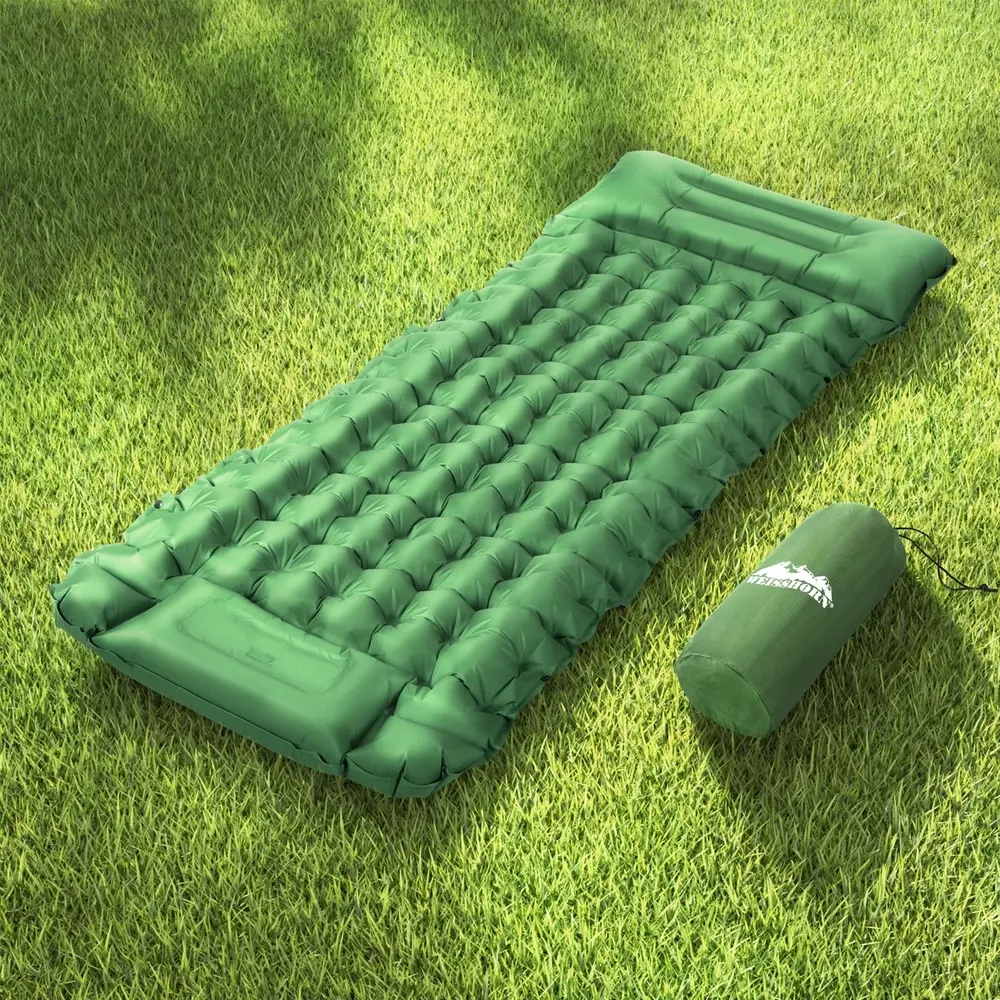 Weisshorn Self Inflating Mattress Camping Sleeping Mat Air Bed Pad Single Pillow - Ultimate Mattress Sale - Save up to $600