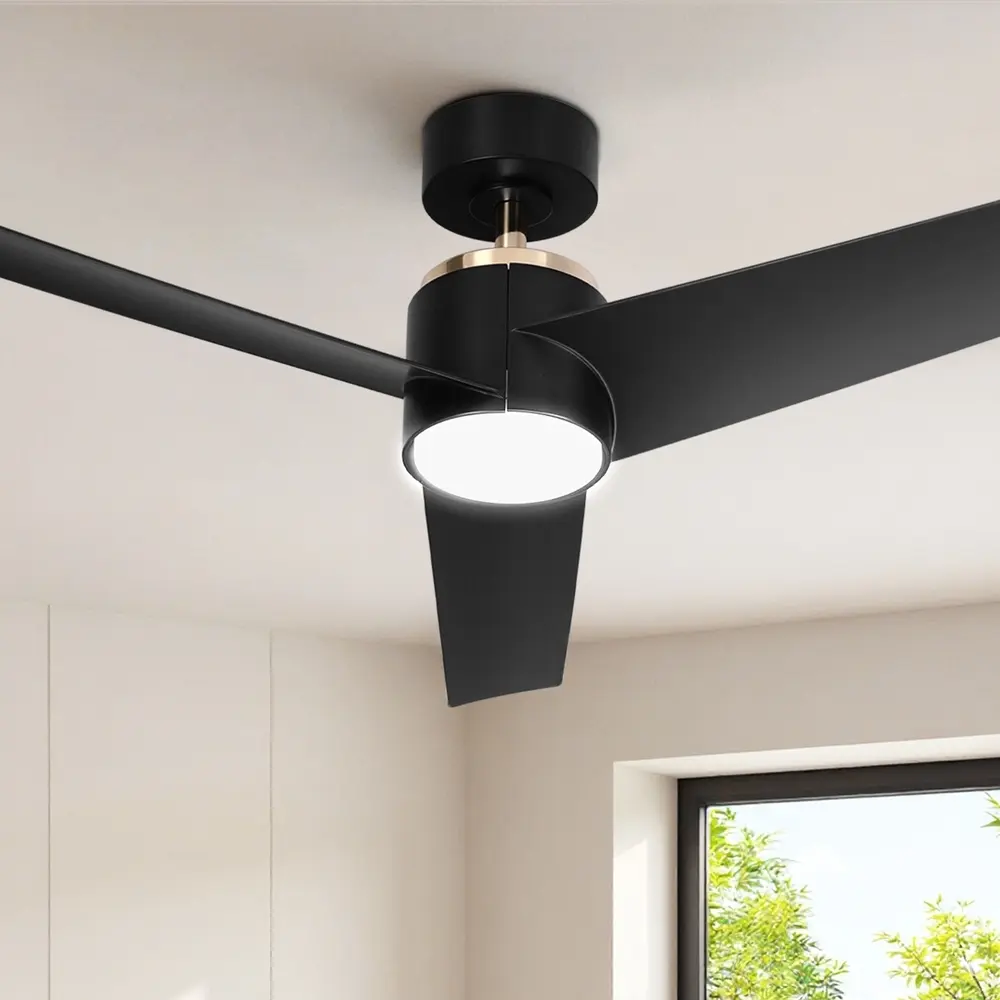 Devanti 52'' Ceiling Fan DC Motor w/Light w/Remote - Black